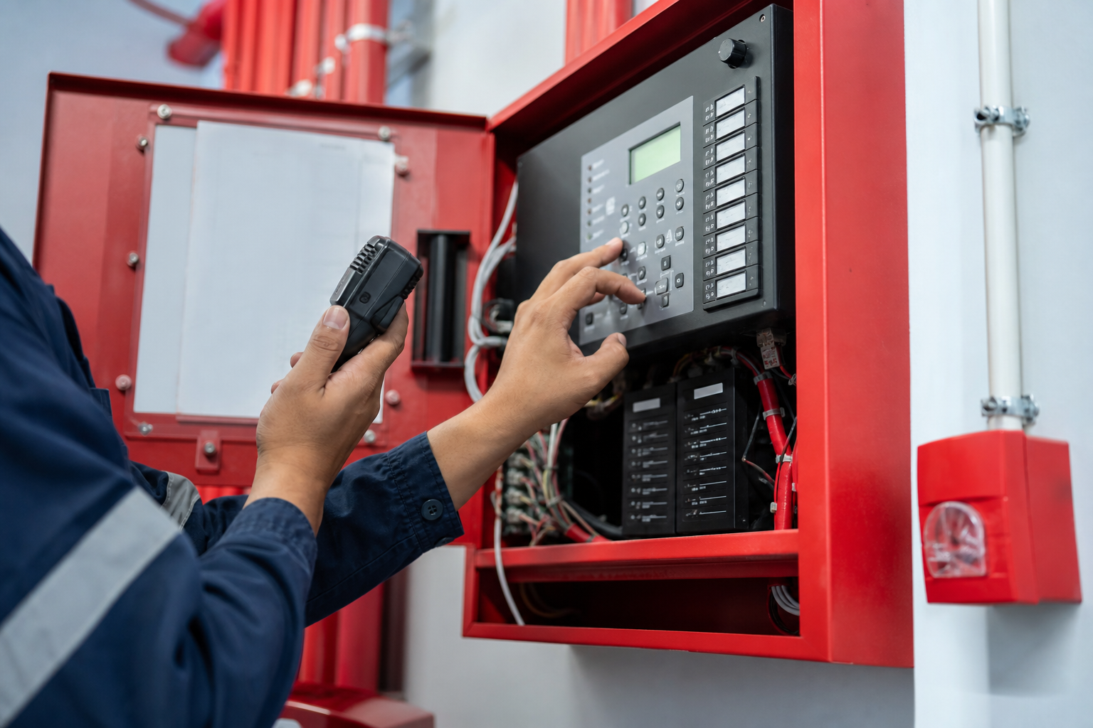 Fire alarm system service and maintenance
